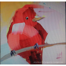 Rote Vogel Leinwand Malerei